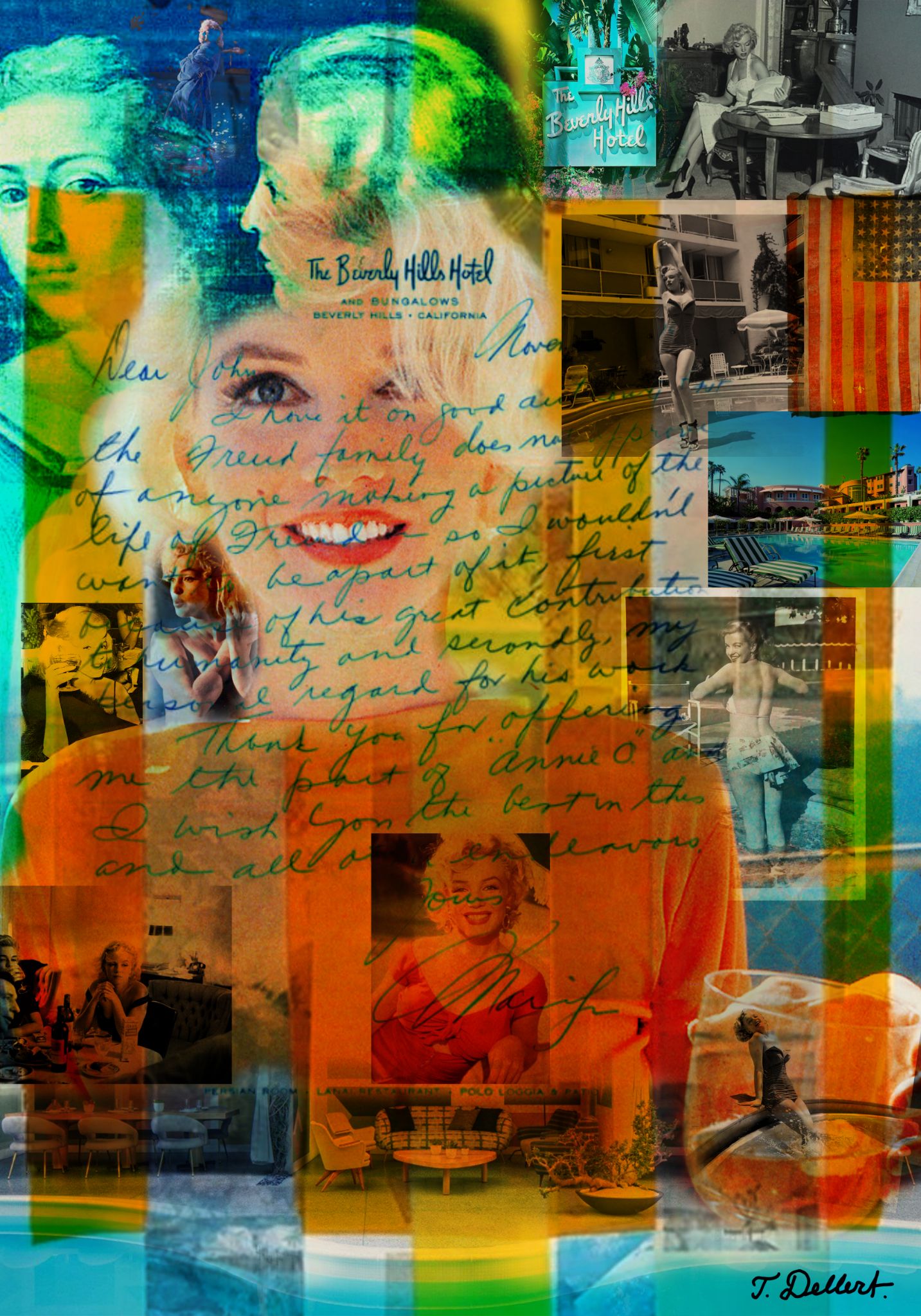 Small Monroe and Beverly Hills Hotel psd